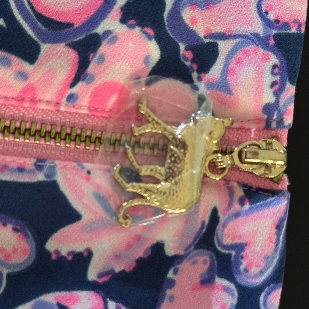 Lilly Pulitzer Kayla Stretch Dress in Indigo Love You Bunches. NWT. Size 10 - Picture 9 of 13